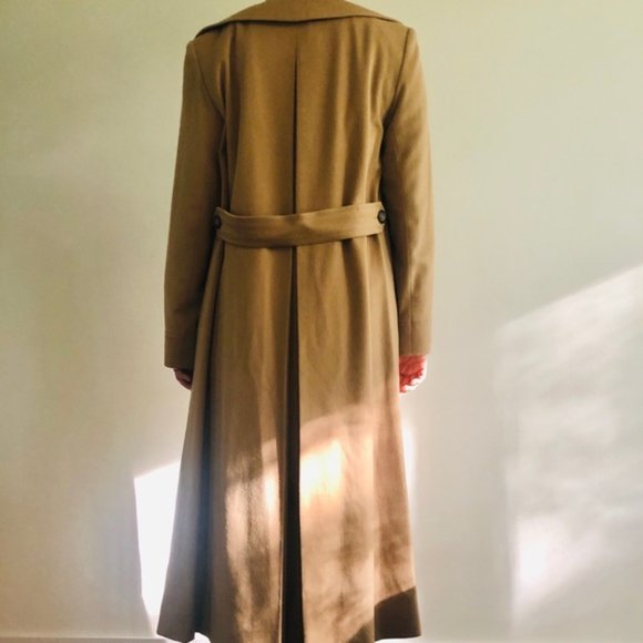 L100% Italian Cashmere Camel Long Coat - Picture 10 of 13